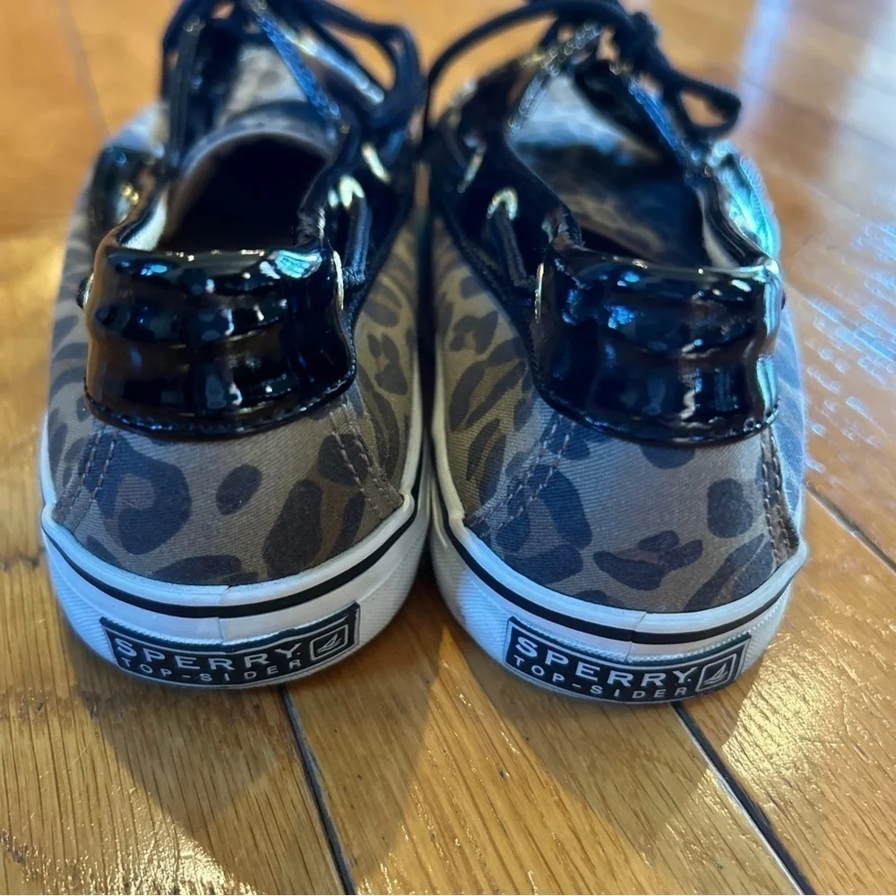 Sperry Top Sider Womens Size 7 Dock Boat Shoes Comfort Slip On Animal Print